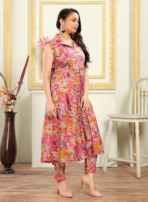 Summer Special PV Cotton Western Cord Set With 2 Side Pocket Pant - LAASYNA