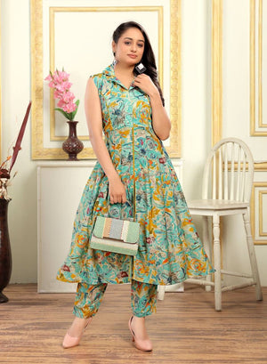 Summer Special PV Cotton Western Cord Set With 2 Side Pocket Pant - LAASYNA