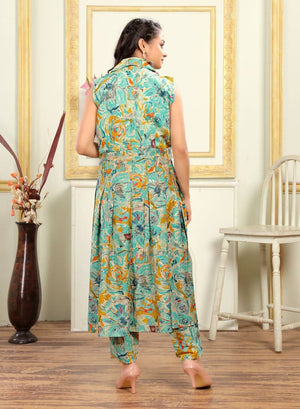 Summer Special PV Cotton Western Cord Set With 2 Side Pocket Pant - LAASYNA
