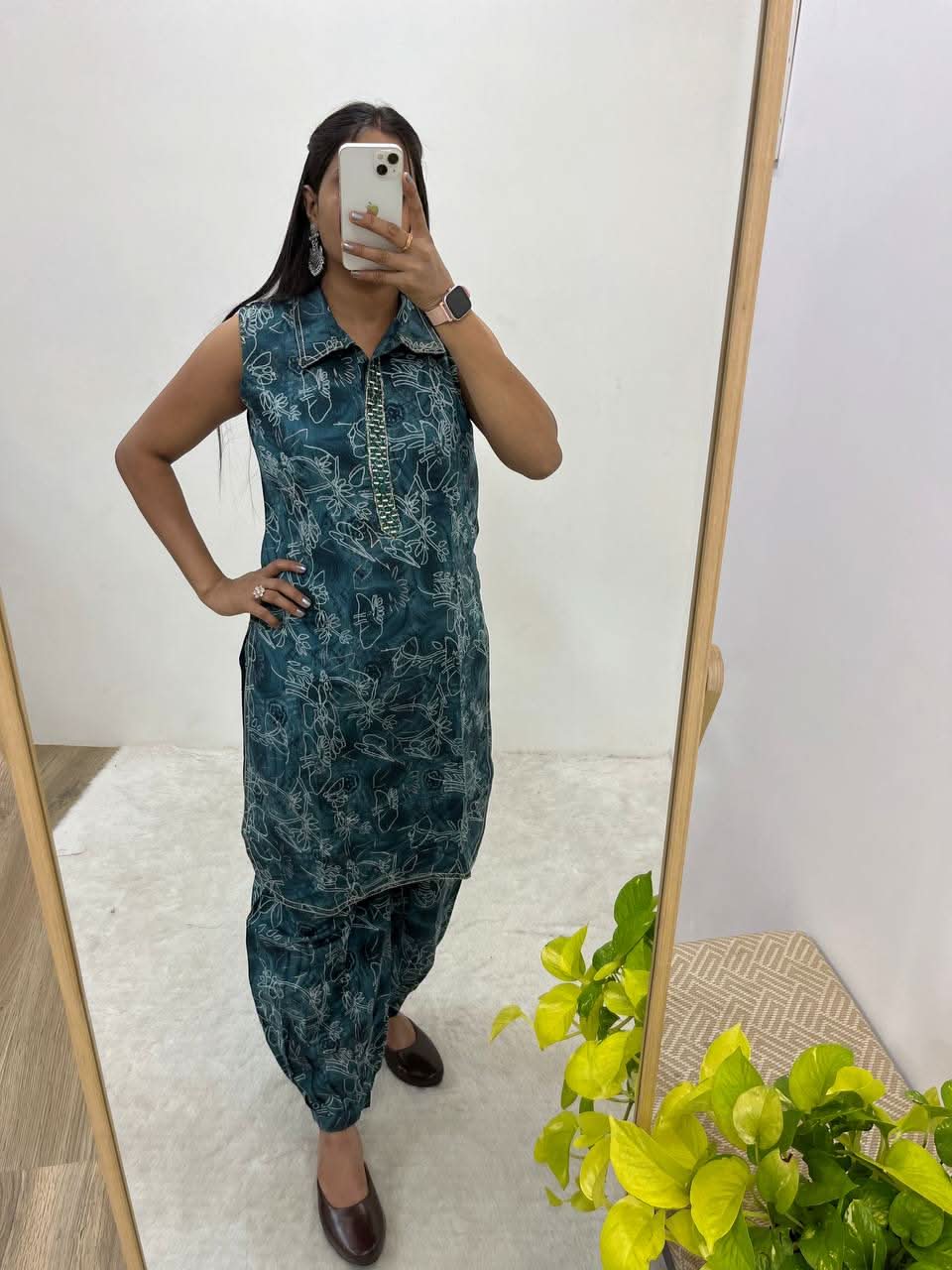 Monsoon Special PV Cotton Western Cord Set (Sleeveless Kurta With Pathani Pant) - LAASYNA