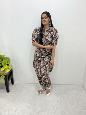 Monsoon Special Western Style PV Cotton Cord Set (Kurta With Pant) - LAASYNA