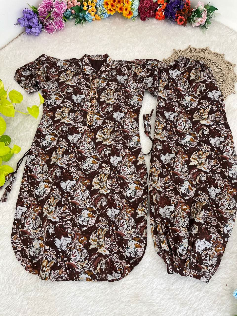 Monsoon Special Western Style PV Cotton Cord Set (Kurta With Pant) - LAASYNA