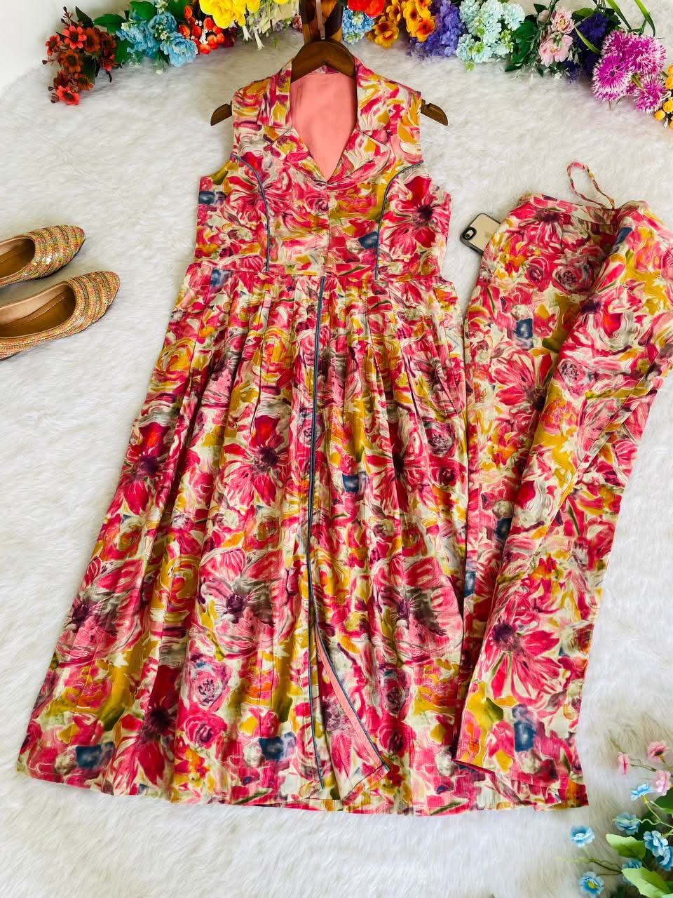 Summer Special PV Cotton Western Cord Set With 2 Side Pocket Pant - LAASYNA