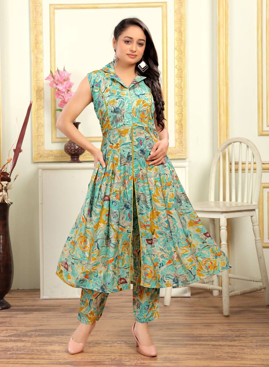 Summer Special PV Cotton Western Cord Set With 2 Side Pocket Pant - LAASYNA
